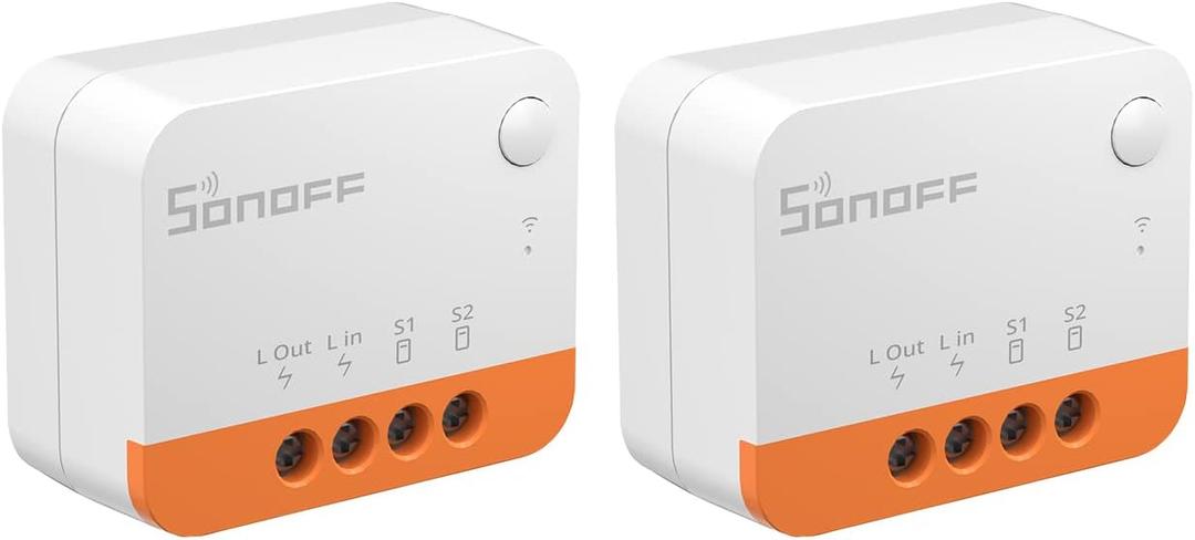 SONOFF Zigbee Smart Light Switch, No Neutral, Hub Required, 2-Way Interruptor Inteligente, Voice Control with Alexa, Google Home and SmartThings, ZBMINIL2 2 Pack