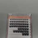 Lash Clusters 0.05mm PBT Fiber Eyelash Clusters, 0.1mm Superfine Black Band D Curl Diy Lash Extension, 112pcs 8-16mm Individual Like Eyelash Extensions (Lushy-D-8-16Mix)