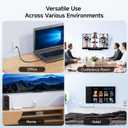 [UL Listed] Cable Matters 10-Pack Low Profile 1-Port Keystone Jack Wall Plate, RJ45 Wall Plate for Keystone Jacks in White