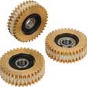 Honio Motor Gear Set, 38mm Electric Bike 36T Motor Gears 3Pcs Easy to Install Light Weight 36T for Electric Bike, Pocket Bike Sprocket Gear Motor Chain Wheel Freewheel Gear Motor
