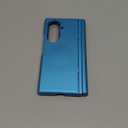 CENMASO Magnetic for Samsung Galaxy Z Fold 7 Case with Stand, Fit for Magsafe, Hinge Protection, Screen Protector, Built-in Hidden Kickstand, Slim Shockproof Phone Case for Galaxy Z Fold 7-Lake Blue