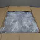 72 Pcs 12oz Plastic Clear Ribbed Wine Glasses,Origami Ripple Glass, 2.5 inches x 3.6 inches