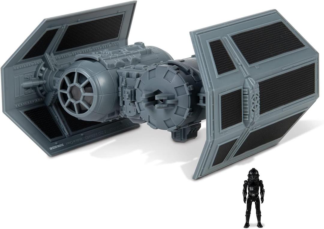 STAR WARS Micro Galaxy Squadron TIE Bomber - 5-Inch Starfighter Class Vehicle with 1-Inch TIE Pilot Micro Figure Accessory