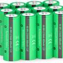PKCELL 12 Pack Rechargeable 2/3AAA Batteries, NiMH 1.2V 400mAh Low Self-Discharge Battery, Long-Lasting Power Batteries for Solar Lights, Garden Light - Not AAA Size Batteries