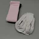 Amazon Essentials 3-Pack Cotton Tights Stretchy Cotton Tights (Large, White/Pink/Black)