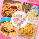 Gueevin 60 Pcs Christmas Popcorn Boxes Pink Santa Claus Treat Boxes Candy Cookie Holder Container for Christmas Party Favors Supplies Decorations