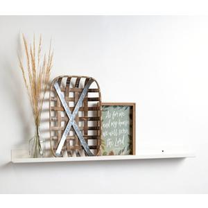 Infinite Design 48" Metal Floating Wall Shelf | Modern White Powder-Coated Steel Ledge, Made in USA | Wall-Mounted Shelf for Living Room, Kitchen, Bathroom, Bedroom or Office Infinite Design 48" Metal Floating Wall Shelf | Modern White Powder-Coated Steel Ledge, Made in USA | Wall-Mounted Shelf for Living Room, Kitchen, Bathroom, Bedroom or Office