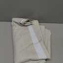 H.VERSAILTEX Polyester Blackout Curtains 96 Inches Long, 100% Absolutely Blackout Elegant Curtains for Bedroom, Thermal Insulated Linen Drapes Grommet Curtains with White Liner,  1 Panel, Natural