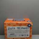 Pura Hypoallergenic Diapers, Size 1 (4-11lbs), Newborn, Totally Chlorine Free, Wetness Indicator, Suitable for Sensitive Skin, Soft Organic Cotton Comfort, Overnight, 3 Packs of 32 (96 Baby Diapers)