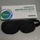 Heated Eye Mask for Dry Eyes, Cordless Warm Eye Compress, 4 Heat Levels, 4-Level Timing, 1000mAh Rechargeable, Blepharitis, Styes, Washable Cover, Travel, Gifts for Family(Black)