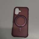 360 Magnetic Swivel Ring for iPhone 16 case, Built-in Metal Stand and Ring Holder, Magsafe Compatible, Military Grade Protection, Shock and Vibration Resistant - Wine Red