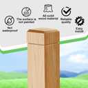 CroBlissful 2 Pcs 3" x 3" x 48" Solid Red Oak Stair Newel Post with a Single Groove Notched Newel Wood Balusters for Staircase Interior Railing Newels for Stair Handrails