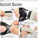 19mm Quick Release Elastic Band Compatible with GRV FC1/FC5/Willful/YAMAY/Letsfit/LETSCOM/TEMINICE/LIFEBEE/Lintelek/ ID205 ID205L ID205G ID205S ID205U/Blackview/UMIDIGI Nylon Strap Women Men