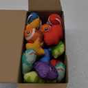 ZOOI Toddler Montessori Toys for 1-3 Year Old, 24PCS Cloth Fishing Game with Stacking Cups for Hand-Brain Coordination, Sensory Baby Toys 6-12 Months, 1-3 Year Old Girl Boy Birthday Gifts (Blue)