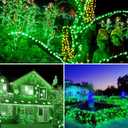 Joomer Solar Christmas String Lights, 39FT 100LED Waterproof Outdoor Lights with 8 Modes Twinkle Fairy Light for Garden, Patio, Yard, Tree and Christmas Decor (Green)