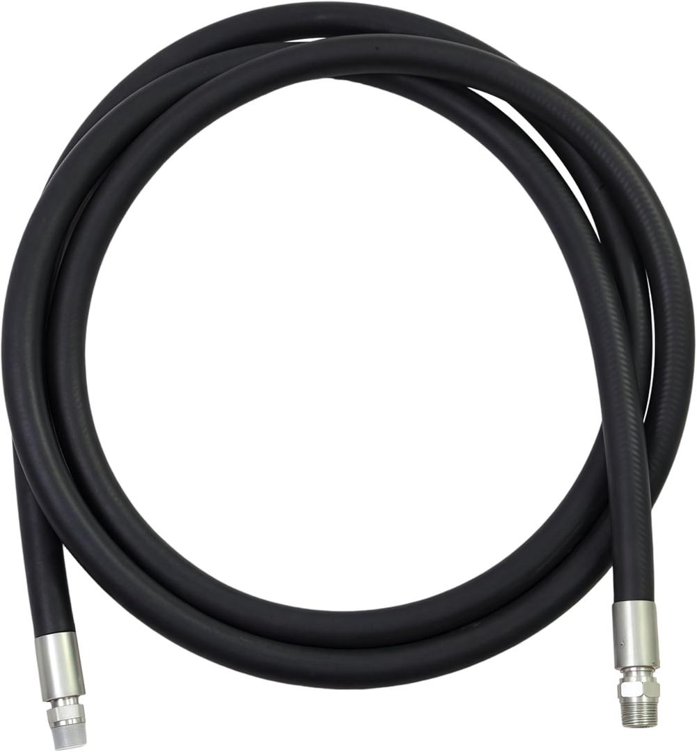 3/4"ID x 10 FT Fuel Transfer Hose with NPT Fittings - Heavy Duty for Farm, Dispensing Diesel, Gasoline, Kerosene, Biodiesel & Oil