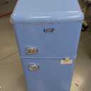 TY-FLS-80G-BLUE-H018 Retro Mini Fridge with Freezer, Blue