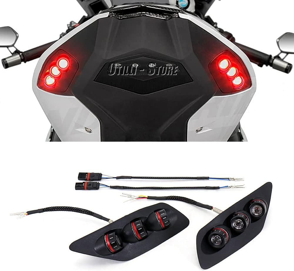 Motorcycle Rear Turn Signals LED Indicator Light Flasher For BMW S1000RR 2020-2022 Motorcycle Turning Signals Blinker Tail Light Replacement (Red)