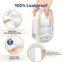 Simple Deluxe Meal Prep Food Containers with Exclusive Glass Lids, Glass Storage Containers with Lids, BPA-Free, Glass Lunch Boxes for Lunch, Pantry Organizers, Freezer to Oven Safe, 4 Pack (Set of 4 370ML Pro Containers)