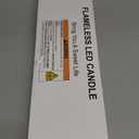 Homemory Rechargeable Flameless Taper Candles, Real Waxy LED Candlesticks Flickering, Battery Operated Candles with Remote Timer, 9.6 Inches for Home Wedding Christmas Decor, 6 Pcs, Ivory