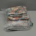 Area Rug 3x5 Machine Washable Area Rugs Non Slip Low Pile Boho Throw Carpet Soft Living Room Rugs Small Vintage Thin Area Rug for Bedroom, Kitchen, Entryway, Office (Cream/ Green)