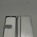 Varikke for Galaxy S25 Ultra Wallet Case Detachable with RFID Blocking Card Holder for Women, Glitter Leather Strap Magnetic Flip Removable Phone Case for Samsung Galaxy S25 Ultra 6.9", Silver