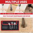 13 Piece Spade Drill Bit Set, Paddle Flat Bit for Woodworking, Hole Cutter Wood Drill Bit Set with Quick Change Shank, 1/4" to 1-1/2", Nylon Storage Pouch Included