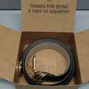 Women's Leather Belts with Gold Buckle Fashion Leather Waist Belt Elegant Ladies Belts for Jeans Dress & Casual Wear (Black)