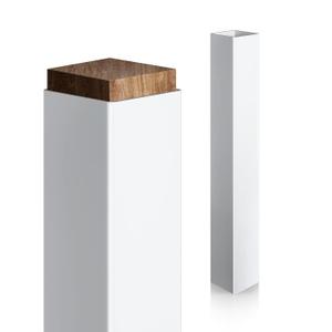 Thyle 1 Pcs 6 x 6 x 48 Inches Post Sleeve Vinyl Post Wrap Cover White Column Wraps for Porch Weatherproof Outdoor for Lasting Durability Easy Installation on Patio Decks Porches Mailbox