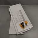 BAYKA White Floating Shelves for Wall  Rustic Wood Wall Shelves with Metal Brackets for Bathroom, Bedroom, Kitchen, or Living Room Decor Organization  Set of 3, Sturdy Storage with 22lb Capacity (15.7inches, C. White - Modern Minimalist Style)