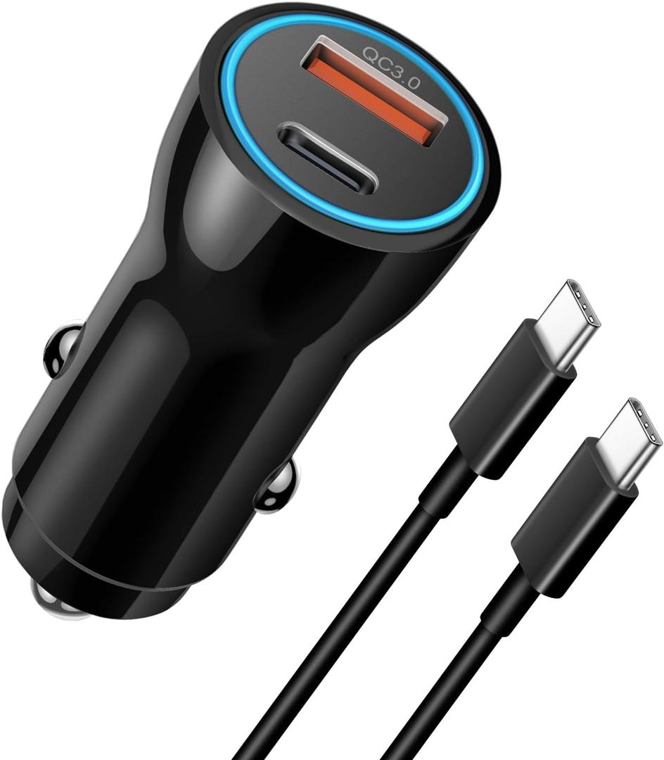 iPhone 17 16 15 Car Charger, [Apple MFi Certified] USB C Car Charger 43W Fast Charging with 3.3 FT Type C to C Cable, USB Car Adapter for iPhone 17/17 Pro/17 Pro Max/Air/16/15