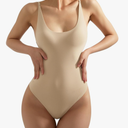 SUUKSESS Women Sexy Scoop Neck Thong Bodysuit Backless Cami Bodysuit Top Size M