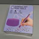 Electric Diamond Painting Pen - Electric Diamond Painting pen Lightweight Wax-Free Noise-Free Diamonds Art Pens Tool with Storage Tray Compatible with All Drill Bits Featuring Auto-Sleep Mode- Purple