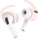 MOLOPPO 1 Pair Ear Hooks Covers for Apple AirPods Pro 1，Upgraded Anti-Slip Sports Ear Covers Accessories Compatible with AirPods Pro Generation 1 (Pink)