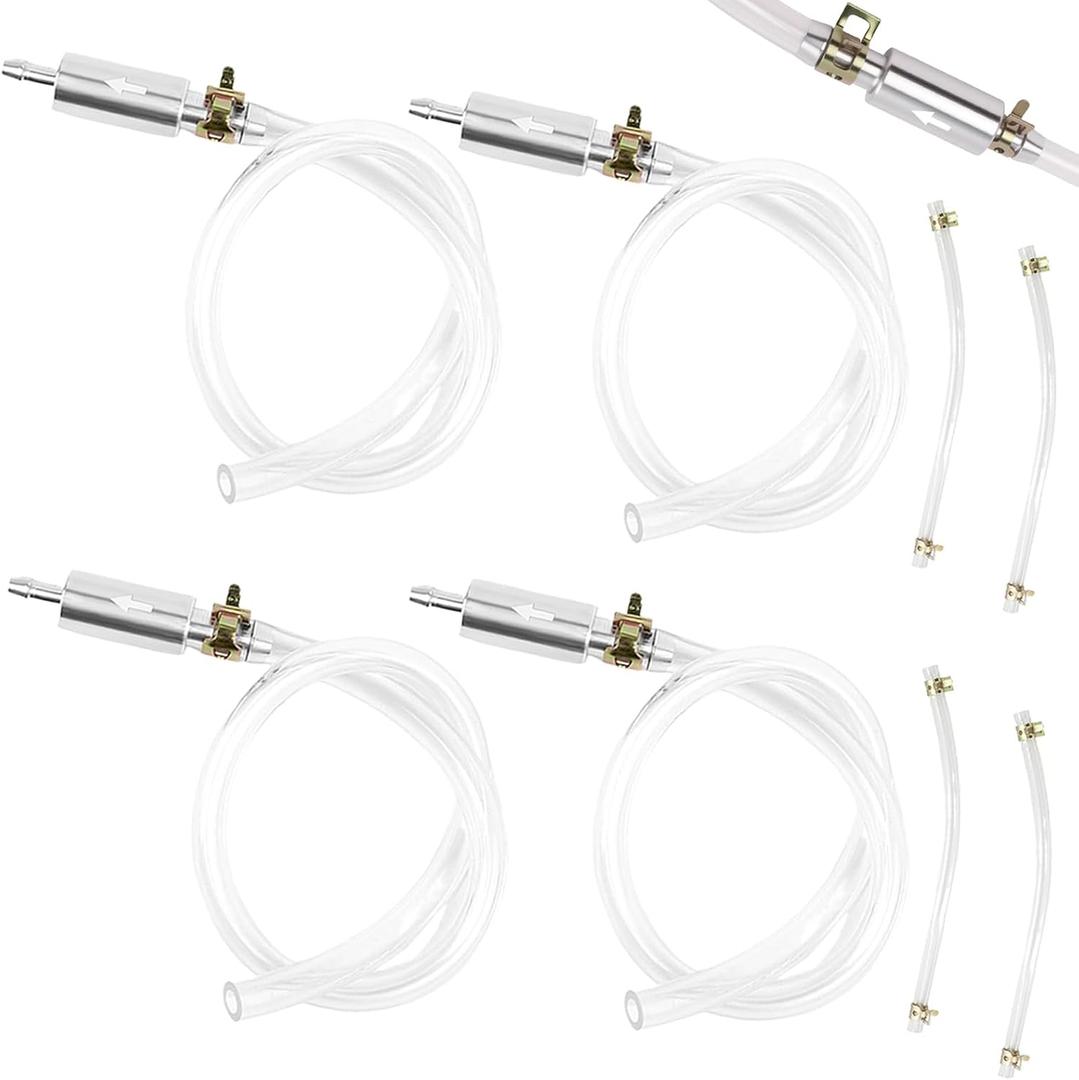 2-Pack Brake Bleeder Hose, Universal One-Way Valve Brake Bleeder Hose Kit 6MM Air-Free Hydraulic Fluid Bleeding Tool for Hydraulic System Bleeding for Car Motorcyle Clutch