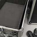 Stagiant Rolling Makeup Case Cosmetology Case on Wheels 4 in 1 Large Cosmetic Organizer Train Case Makeup Travel Case with Key Swivel Wheels Nail Artist Salon Storage Traveling Cart Trunk Black