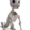 JOYIN Plastic Chihuahua Dog Skeleton Halloween Decorations 12.6 inches Plastic Puppy Bones Skeleton with Posable Joints for Halloween Indoor Outdoor, Graveyard Party Decor