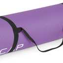 CAP Barbell 1/2-Inch High Density Exercise Yoga Mat with Strap | Multiple Options