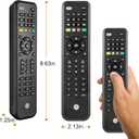 GE Universal Remote Control with Roku or Fire TV Streaming Remote Compartment, use with Samsung, Vizio, LG, Sony, Sharp, Apple TV, TCL, Smart TVs, Streaming Players, Blu-ray, DVD, 4-Device, 59046