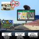 GPS Navigator for Car with 2026 Maps Lifetime Free Update, 7" Car GPS Navigation System for Vehicles Truck Commercial Drivers with POI/ZIP Search, Support FM, Voice Guidance, Speedcam/Red Light Alerts