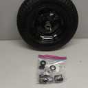AR-PRO 4.80/4.00-8" Flat Free Tire and Wheel - 14.5" Solid Wheelbarrow Tires with 3" -7" Centered Hub and 5/8" Extra 3/4"Bearings - Universal for 4.80-8 4.00-8 4.00-6 3.50/3.00-8 Wheelbarrow Wheels