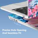 Mektron Case for 2026 MacBook Air 15 INCH M5 A3448 Compatible with M4 A3241 /M3 A3114 /M2 A2941 Printed Plastic Hard Shell Cover with 15.3" Liquid Retina Display Touch ID- Hand-Painted Flowers