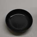 S&Q'S CERAMICS Large Pasta Bowls, 65 ounce Large Salad Bowls Set of 1, 10'' Ceramic Wide Shallow Bowl Plates, Large Serving Bowls for Fruit, Party Entertaining, Microwave Safe(Black and Grey)