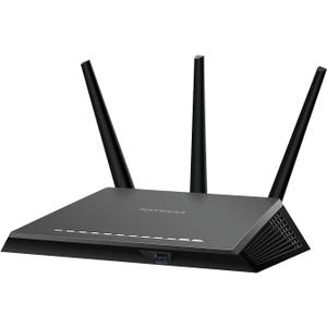 NETGEAR Nighthawk Smart Wi-Fi Router (R7000) - AC1900 Wireless Speed (Up to 1900 Mbps) | Up to 1800 Sq Ft Coverage & 30 Devices | 4 x 1G Ethernet and 2 USB Ports | Armor Security