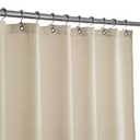  Design Extra Long Fabric Waffle Weave Shower Curtain 84 inch Height, Hotel Luxury Spa, Water Repellent, 230gsm Heavy Duty, Machine Washable, Cream Pique Pattern, 71x84
