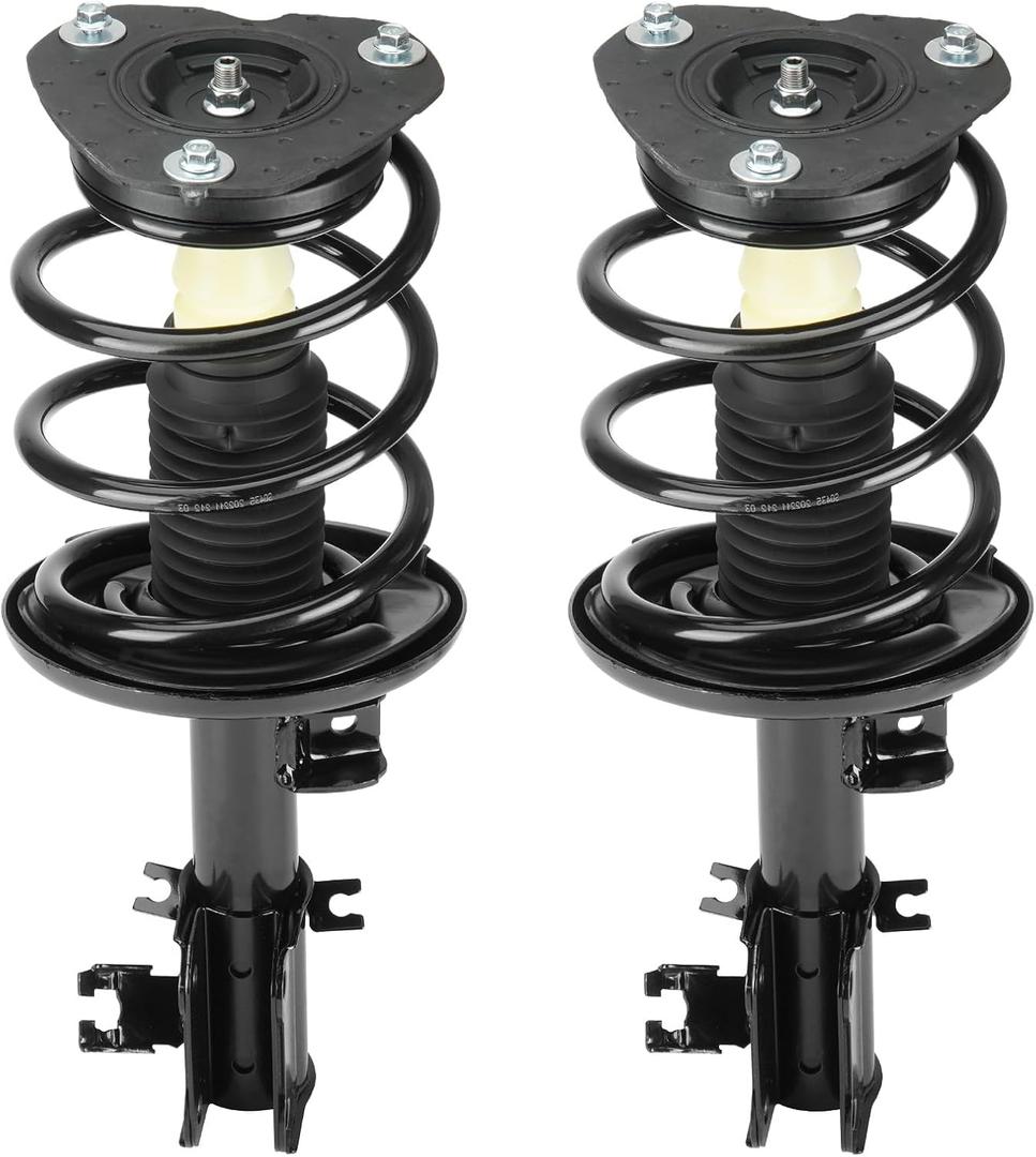 Front Strut Shock Assembly w/Coil Spring for Nissan Altima 2007-2012, 2.5L Coupe S 2013, Replace 172392 172393, Left & Right, 2PCS