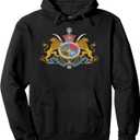 Iran Coat of arms Flag souvenir Iranian Persian Pullover Hoodie