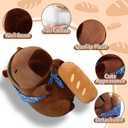 2 x 13.2" Kawaii Capibaras Peluches Ultra Soft Adorable Capybara Stuffed Animal Pillows, Huggable Capybara Plush Gift for Kids, Girls, Boys