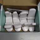 Door Lever Locks (4 Pack) - Prevents Toddlers from Opening Doors - Durable ABS with 3M Adhesive - Easy One-Hand Operation for Adults, No Tools Needed (White)