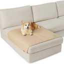 Bedsure 100% Waterproof Couch Cover for Dogs Washable - Non Slip Waterproof Dog Blanket for Couch Sofa, Lightweight Furniture Protector Durable for Pet Cat Puppy with Non-Slip Bottom, Beige, 40x50IN